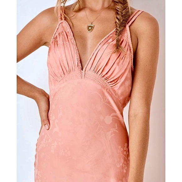πΊπHPππΊ NWT Spell & The Gypsy Ocean Slip Dress Coral - Picture 9 of 16